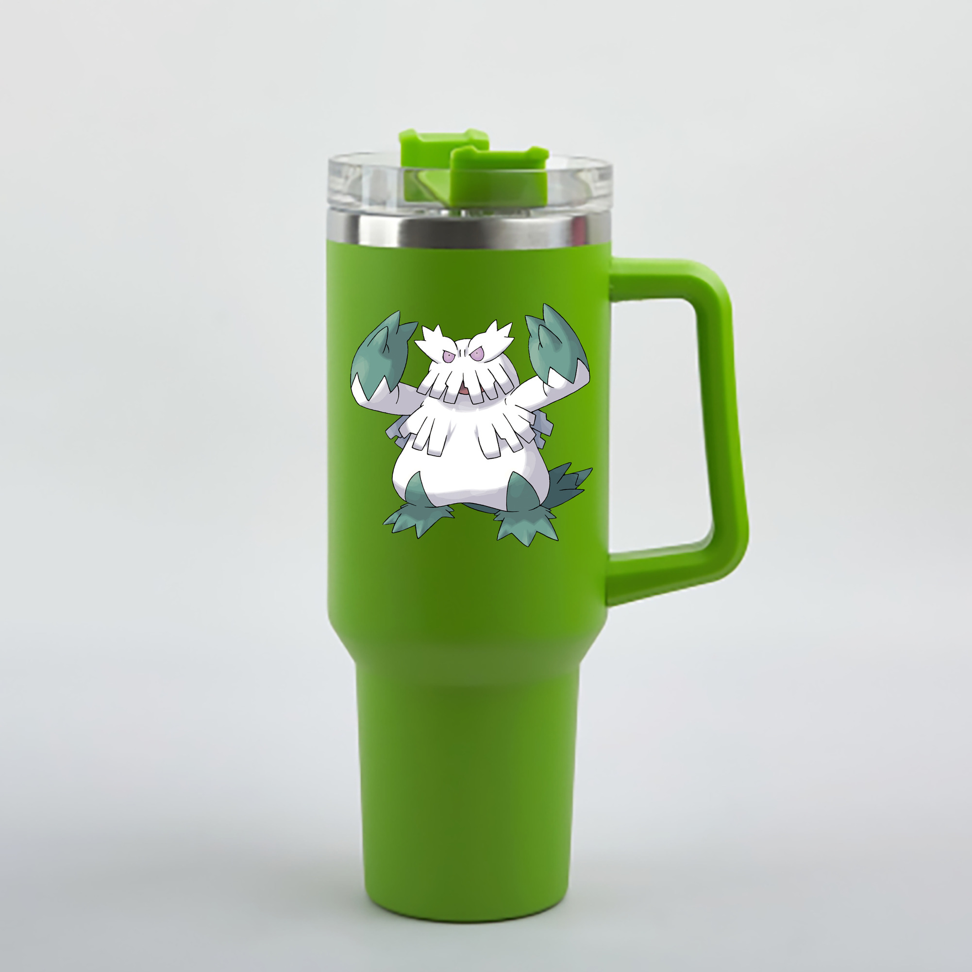 （画像用） ポケットモンスター Pokémon 1200mL車用タンブラー - クリスタルステッカー（プラスチックストロー付き）